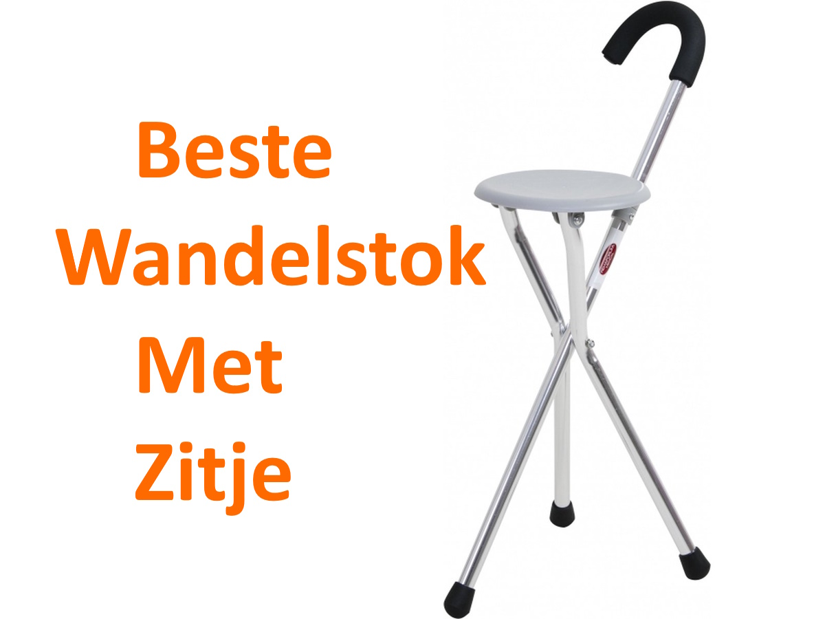 Uitstekende wandelstokken met zitje